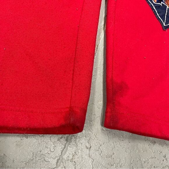 NBA Basketball Team Patch Red Sweatpants Size XL - Picture 5 of 10